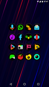 Neon Glow C - Icon Pack