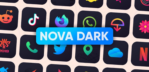 Nova Dark Icon Pack – Rounded Square Shaped Icons 6.0.9 (Patched)