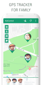 Family GPS tracker KidsControl