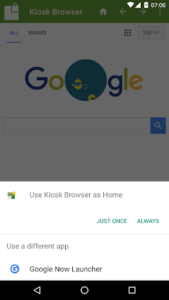 Kiosk Browser Lockdown