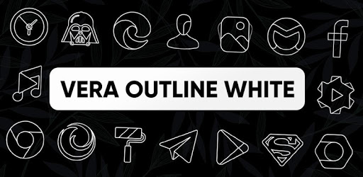 Vera Outline White – White linear icons (Beta) 5.1.0 (Patched)