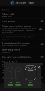 Assistant Trigger (Airpods battery & more)