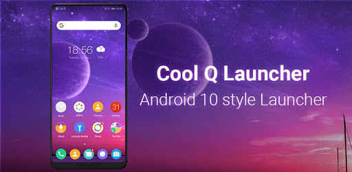 Cool Q Launcher for Android 10 launcher UI, theme 8.6 (final Premium)