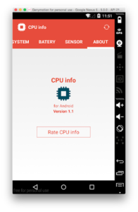 CPU info - cpu z