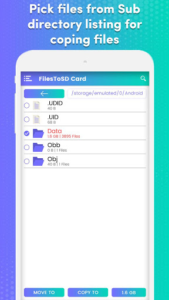 Transfer phone to SD Card – FilesToSd Card