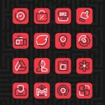 Linios Red – Icon Pack 55 (Paid)