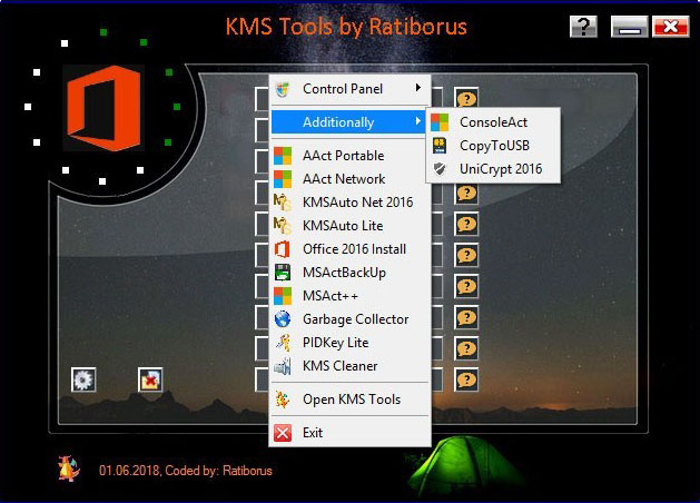 kms tools by ratiborus activate office 2019