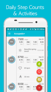 Accupedo+ pedometer - step counter