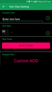 Custom AOD (Add images on Always On Display)