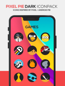 Pixel DARK Icon Pack