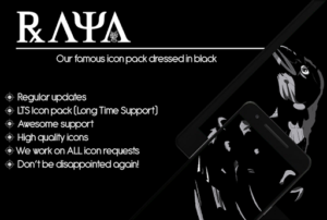 Raya Black Icon Pack