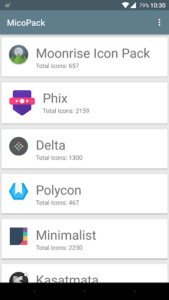 MicoPacks - Icon Pack Manager