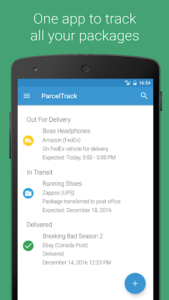 ParcelTrack - Package Tracker for Fedex, UPS, USPS