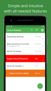 Secure Notepad - private notes with password