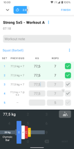 Strong Workout Tracker Gym Log