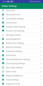 Hidden Settings For Android