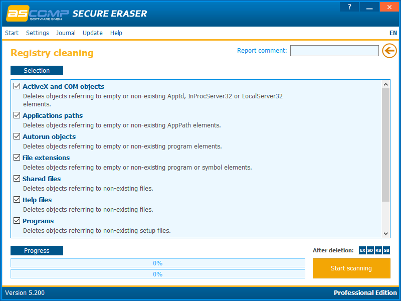 download the last version for iphoneASCOMP Secure Eraser Professional 6.003