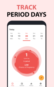 Period Tracker,  Ovulation & Fertility app - Pad