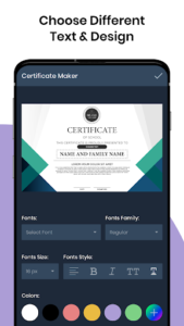 Certificate Maker & Certificate Generator App