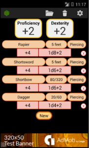 Fifth Edition Character Sheet