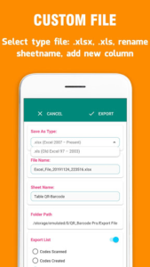 QR - Barcode Pro: Reader, Generator & Export Excel