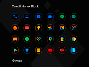 OneUX Black - Icon Pack