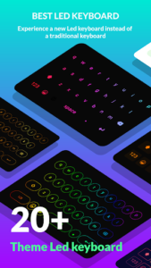 LED Keyboard - RGB Lighting Keyboard, Emojis, Font