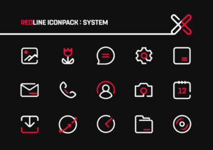 RedLine Icon Pack : LineX