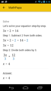 MathPapa - Algebra Calculator