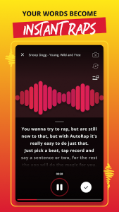 AutoRap by Smule: Record rap over beats w/vocal FX