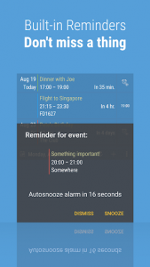 Calendar Widget: Month + Agenda