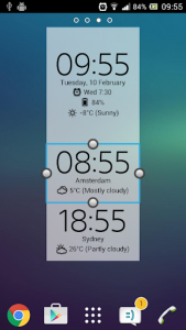 Digital Clock & Weather Widget