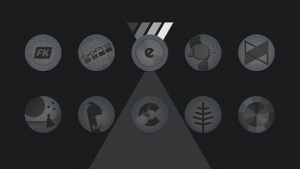Matte Black CIRCLE Icons