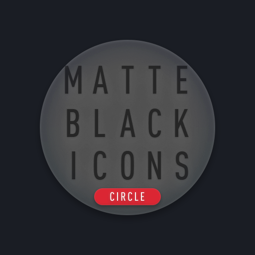 Matte Black CIRCLE Icons v1.6 (Paid) Pic