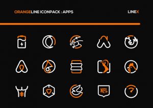 OrangeLine IconPack : LineX