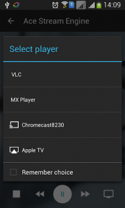Ace Stream Engine for Android TV