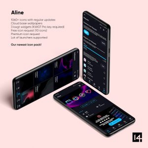 Aline Icon Pack - linear gradient icons