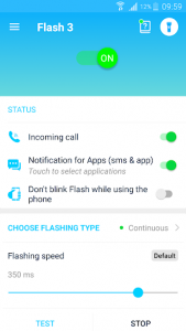 Flash Notification On Call