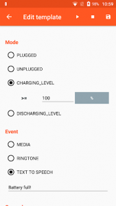 Battery Sound Notification