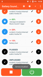 Battery Sound Notification