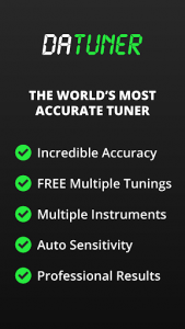 Guitar Tuner, Bass, Violin, Banjo & more | DaTuner