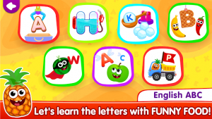 Funny Food! learn ABC games for toddlers&babies