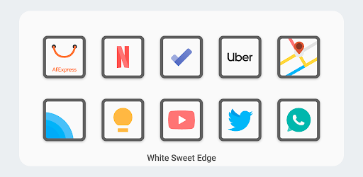White Sweet Edge – Icon Pack 2.3 (Patched)