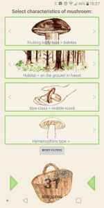 Mushrooms app