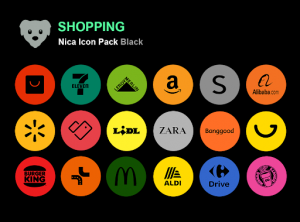 Nica Icon Pack Black