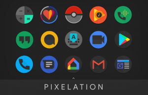 Pixelation - Dark Icon Pack