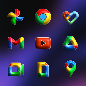 FluOxigen 3D - Icon Pack