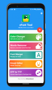 zFont Tool - Font Color, Merger, Remover, Emoji ✅