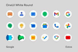 OneUI White - Round Icon Pack
