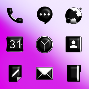 Oxigen Dark 3D - Icon Pack